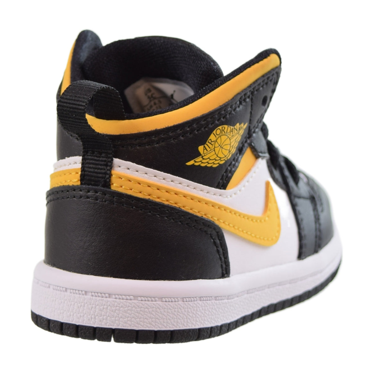 Air Jordan 1 Mid (TD) Toddlers Shoes Black-University Gold