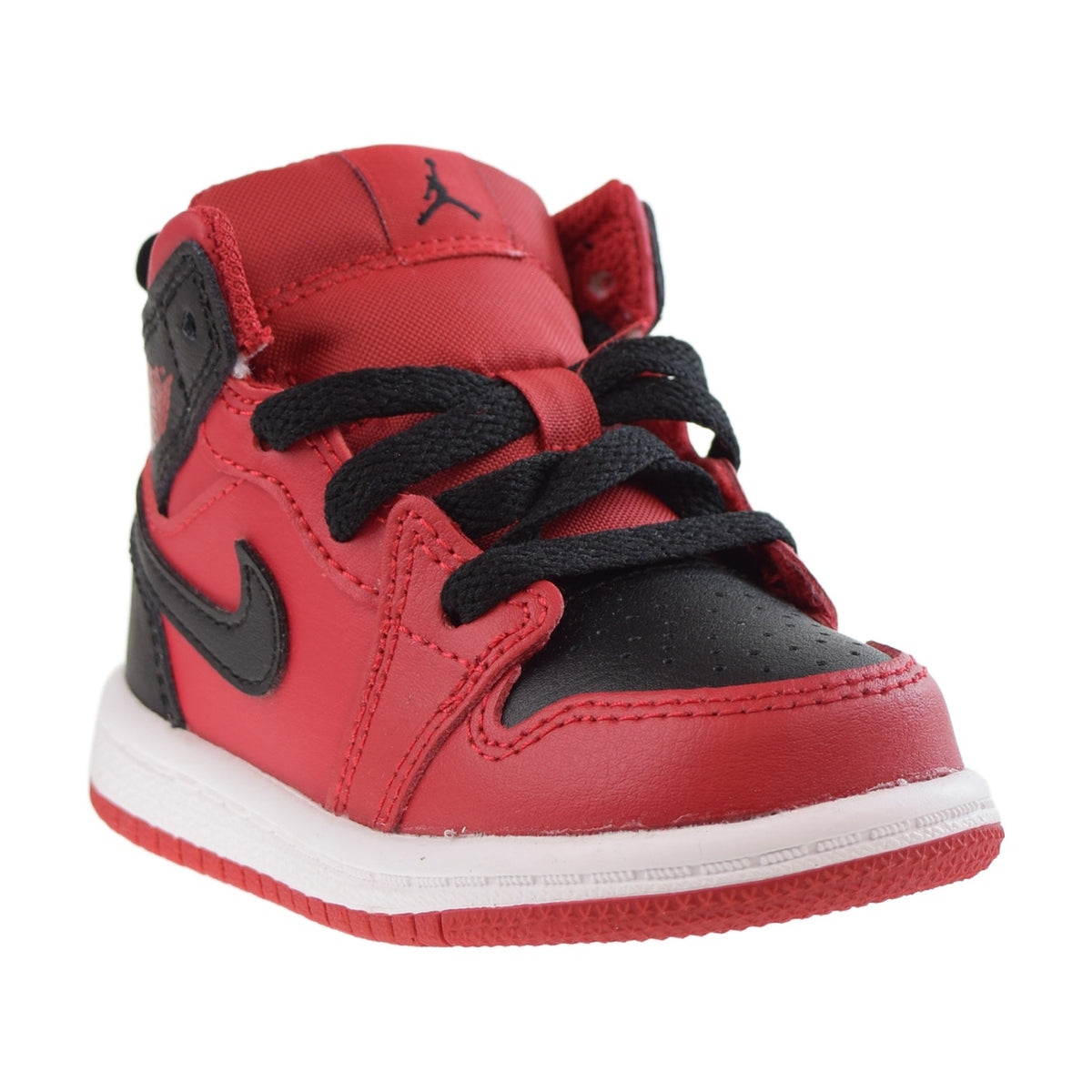 Air Jordan 1 Mid (TD) Toddlers Shoes Varsity Red-Black