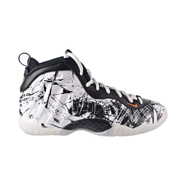 Nike Little Posite One "Shattered Backboard" Big Kids' Shoes Black-White-Orange