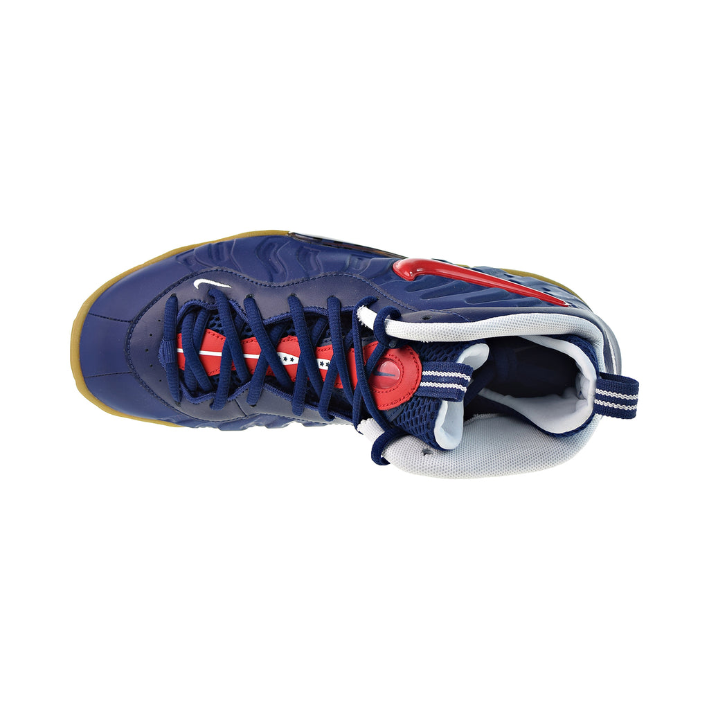 Nike Air Foamposite Pro Big Kids' Shoes Blue Void-University Red