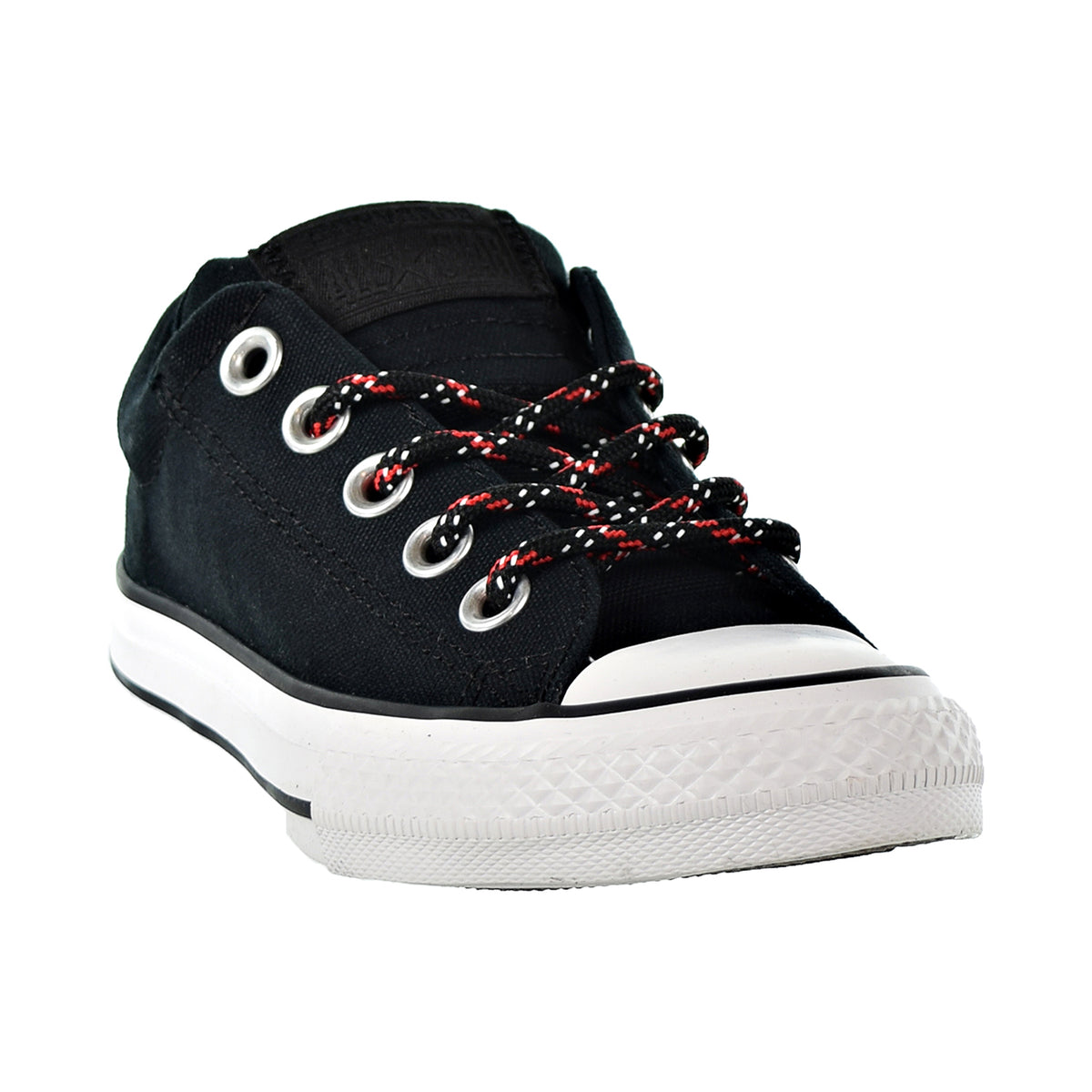 Converse Chuck Taylor All Star Street Slip Kids Shoes Black/Enamel Red/White