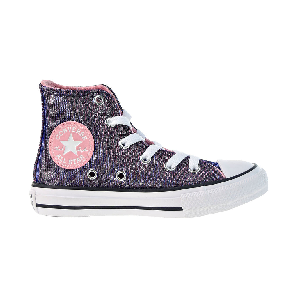 Converse Chuck Taylor All Star Hi Little Kids' Shoes Coastal Pink-Silver White