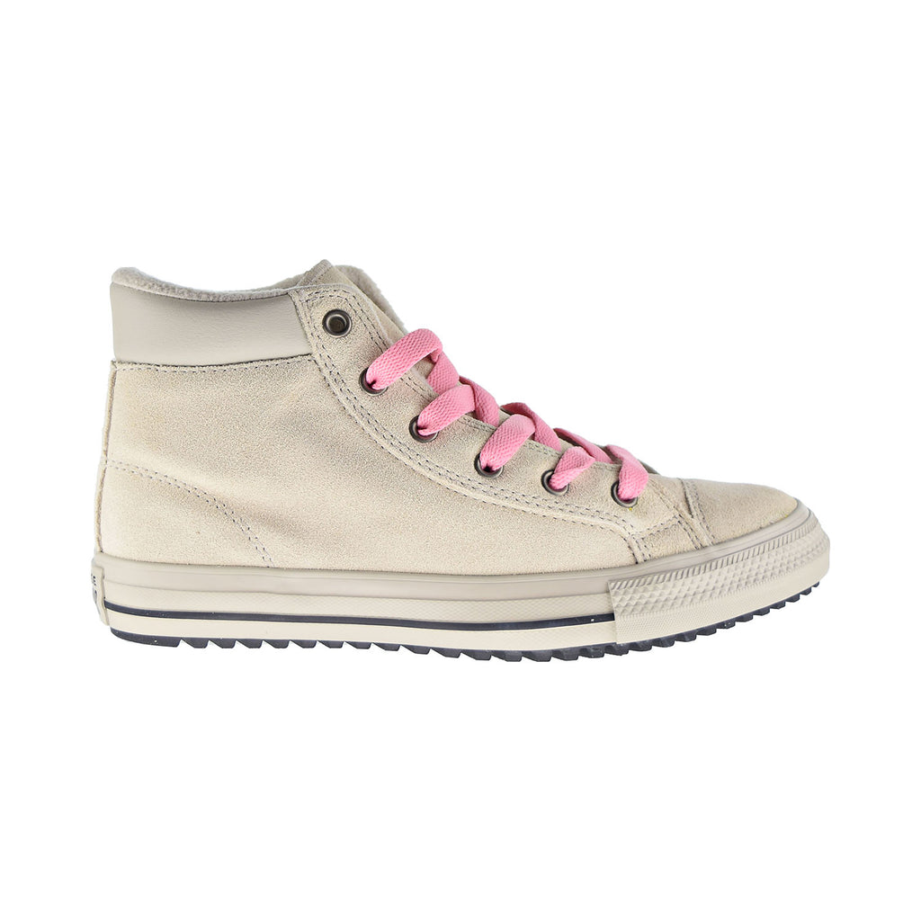 Converse Chuck Taylor All Star PC Boot Hi Kids' Shoes Natural Ivory-Pink
