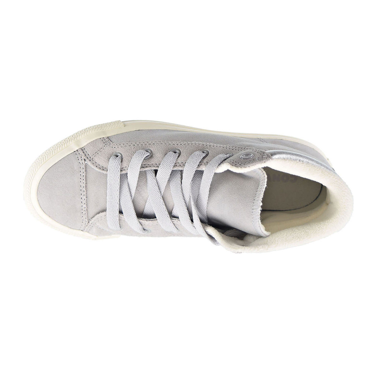 Converse Chuck Taylor All Star PC Boot Hi Kids' Shoes Ash Grey-Pure Silver