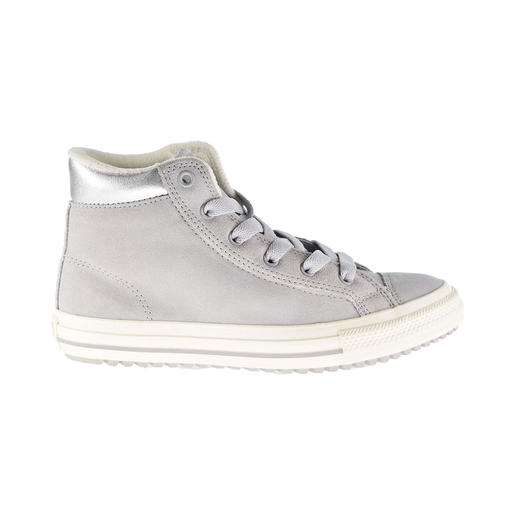 Converse Chuck Taylor All Star PC Boot Hi Kids' Shoes Ash Grey-Pure Silver