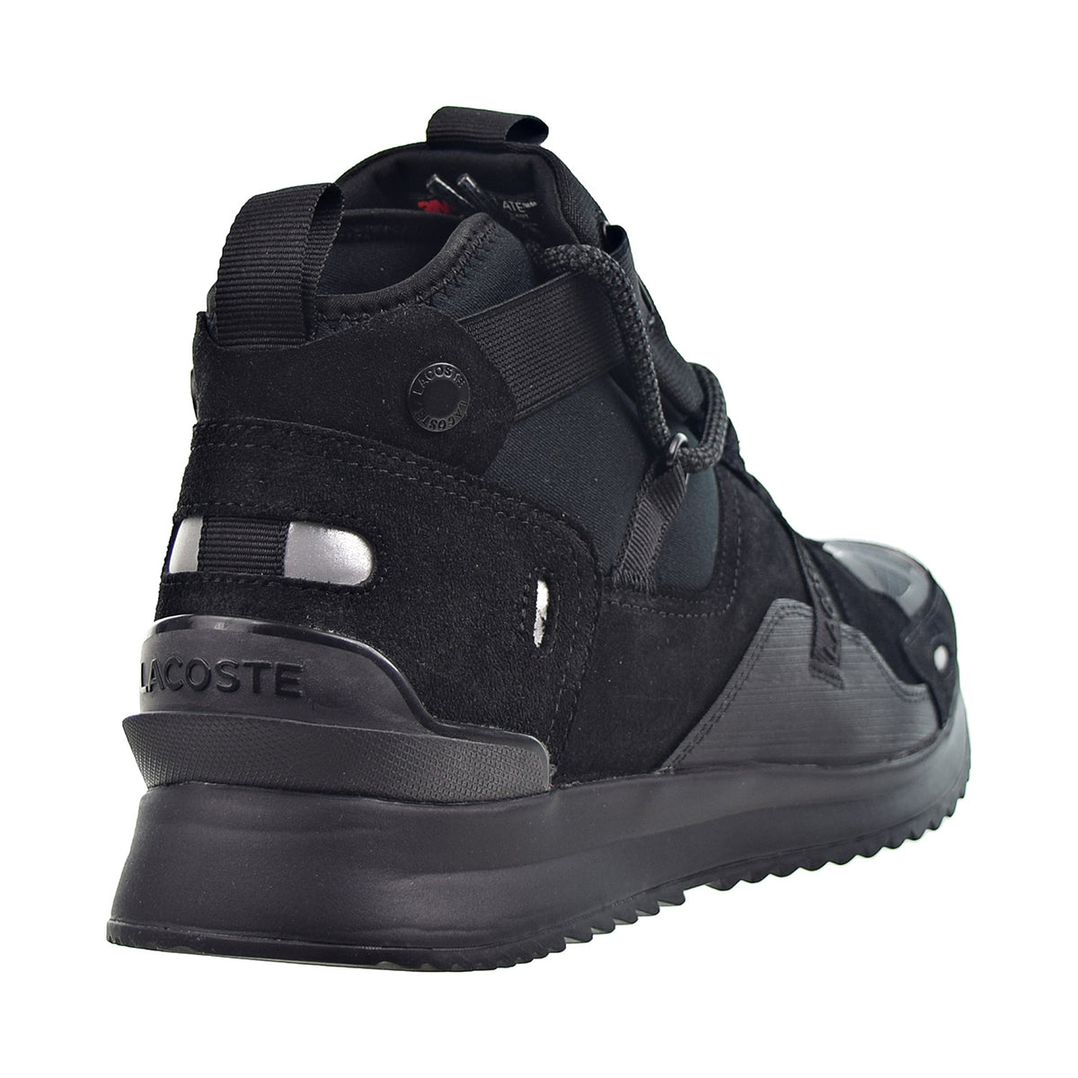 Lacoste Run Breaker 0320 1 SMA Suede Men's Shoes Black-White