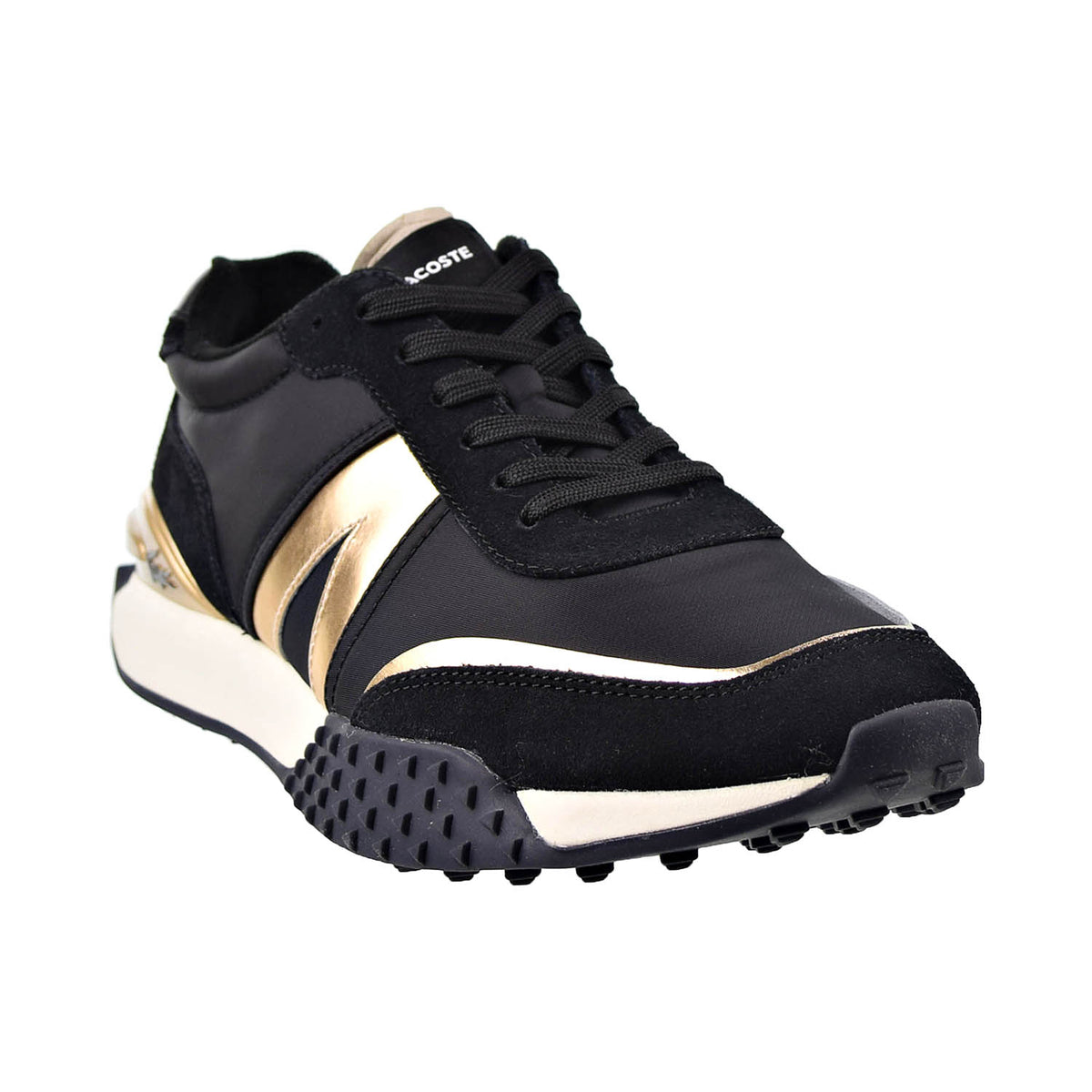 Lacoste L-Spin Deluxe Men's Textile Shoes Black-Gold