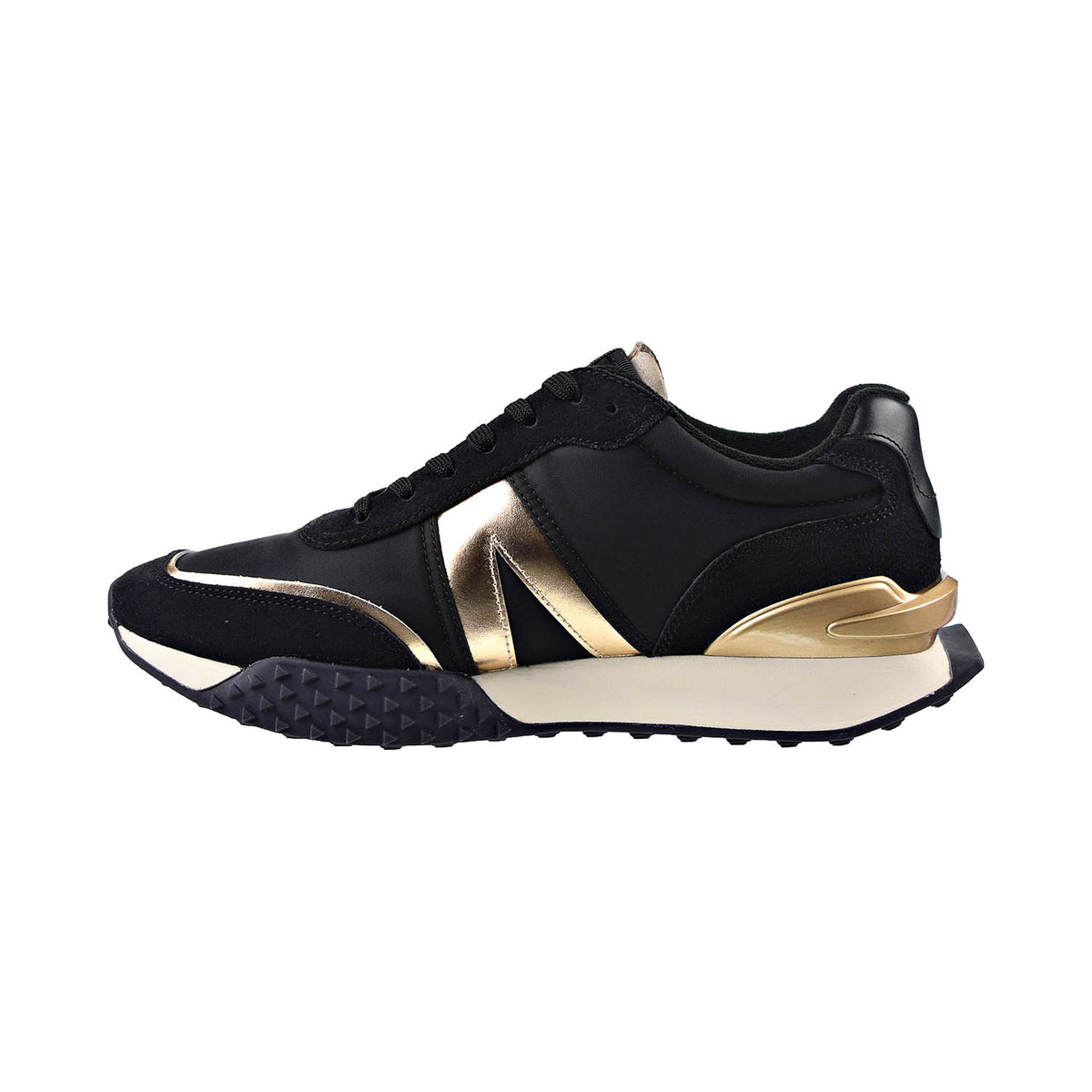 Lacoste L-Spin Deluxe Men's Textile Shoes Black-Gold