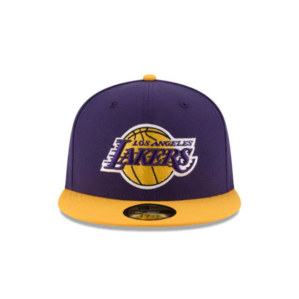 Men's Los Angeles Lakers New Era Purple/Gold Official Team Color 2Tone  59FIFTY Fitted Hat