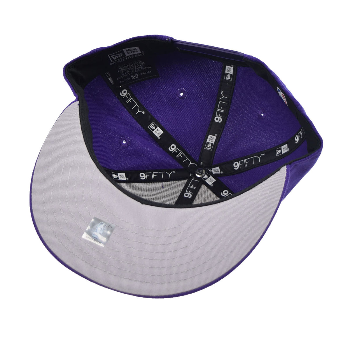 New Era Los Angeles Lakers Basic 9Fifty Men's Snapback Hat Purple-Yellow