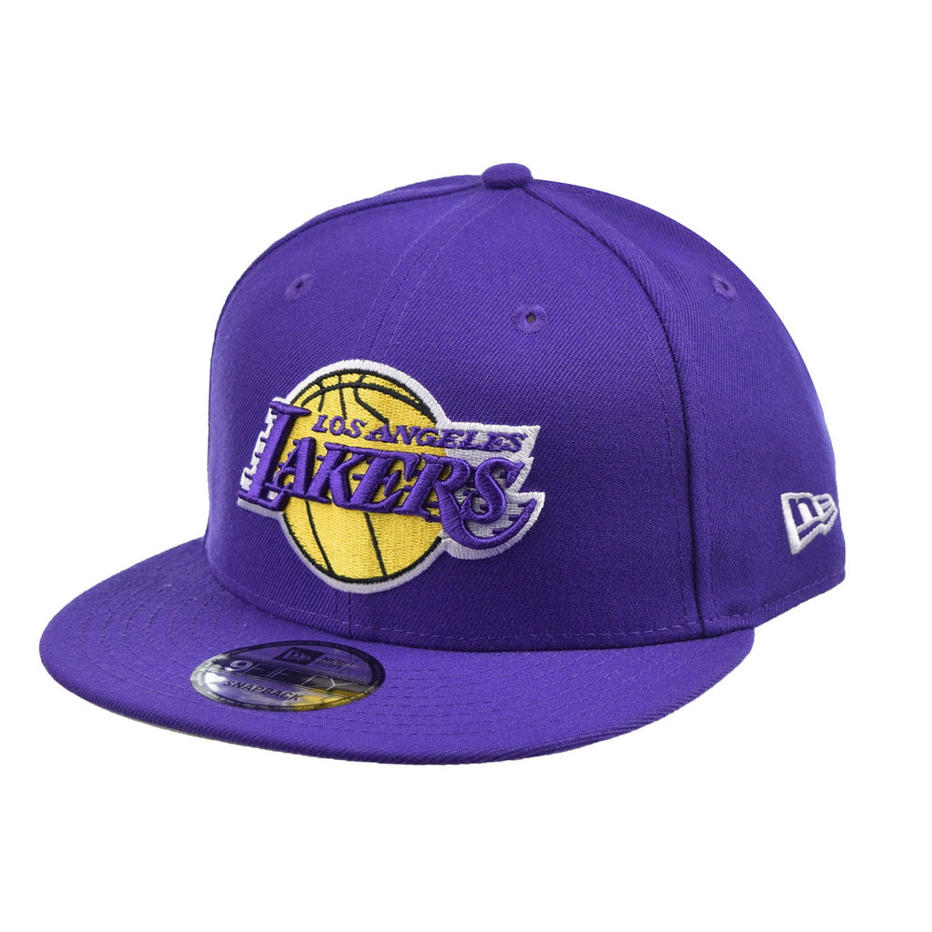 New Era Los Angeles Lakers Basic 9Fifty Men's Snapback Hat Purple-Yellow