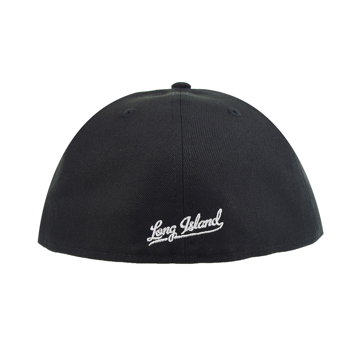 New Era Long Island NY 59Fifty Men's Fitted Hat Black-Red