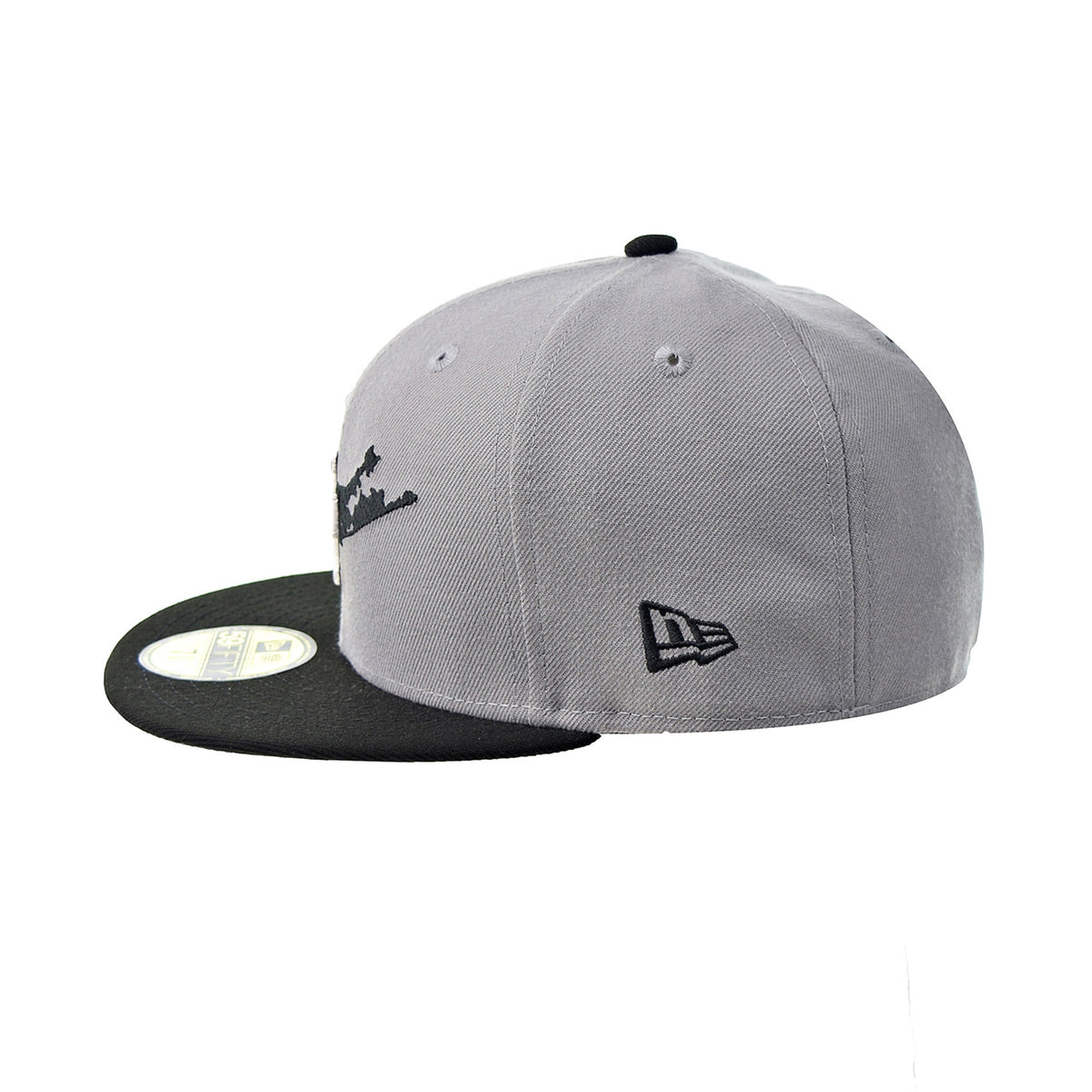 New Era Long Island NY 59Fifty Fitted Men's Hat Grey-Black