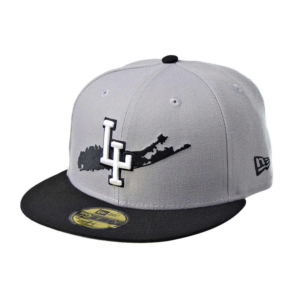 New Era Long Island NY 59Fifty Fitted Men's Hat Grey-Black