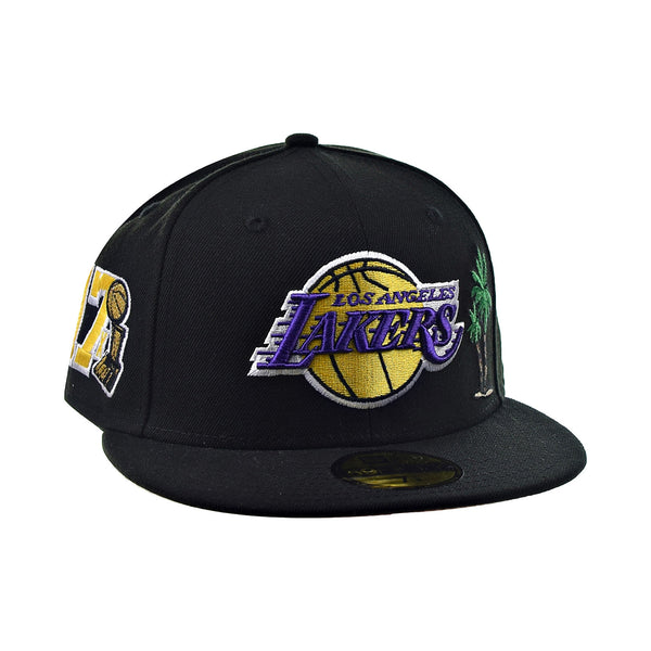 New Era 59Fifty Los Angeles Lakers 17x Purple Bottom Men's Fitted Hat