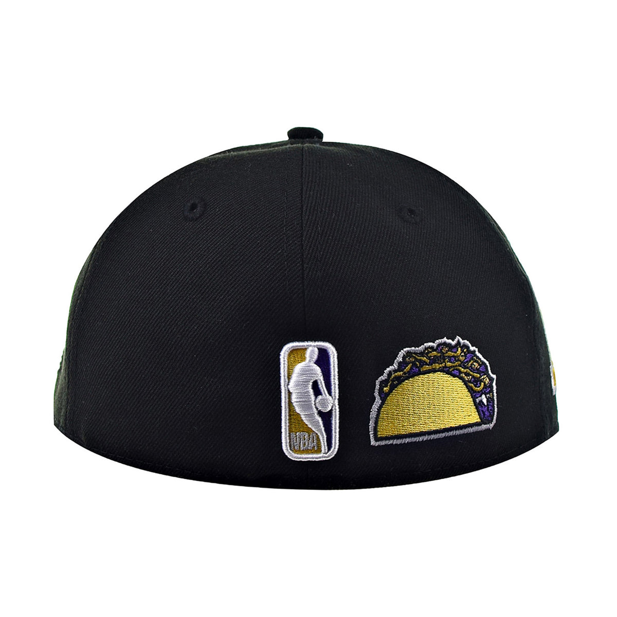 New Era 59Fifty Los Angeles Lakers 17x Purple Bottom Men's Fitted Hat Black