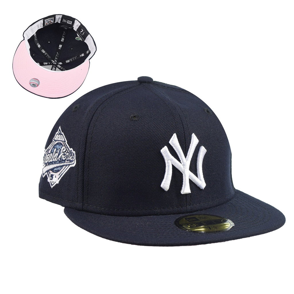 New Era New York Yankees 1996 World Series Apple 59Fifty Men's Hat Navy-Pink