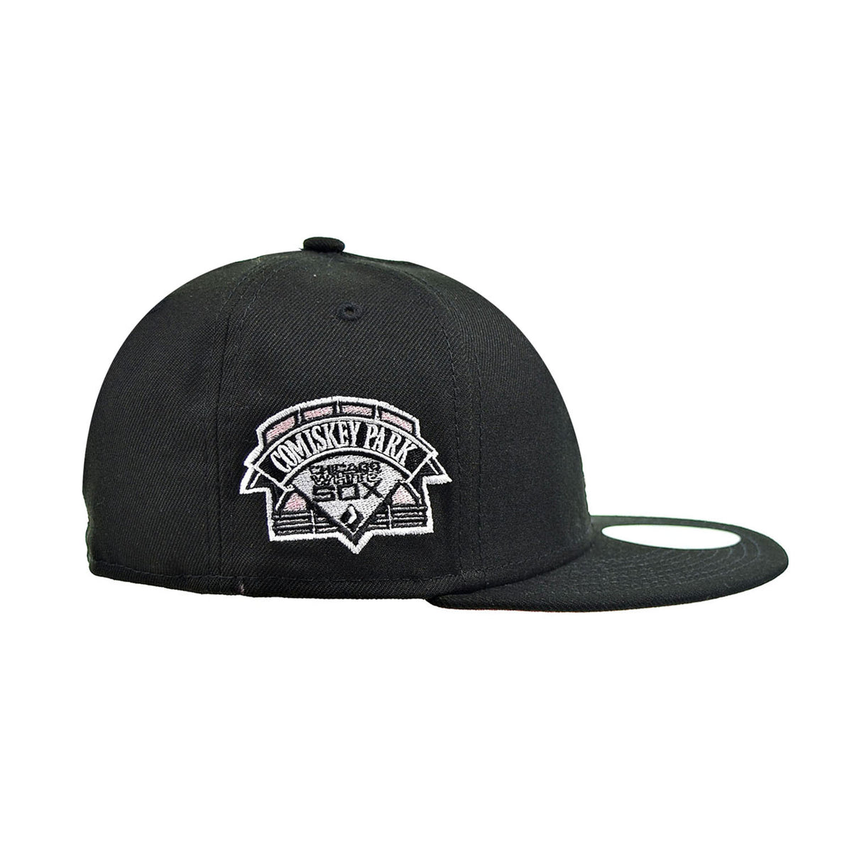 New Era Chicago White Sox "Comisky Park" 59Fifty Fitted Hat Black-Pink Bottom