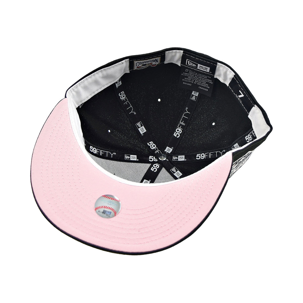 New Era Chicago White Sox "Comisky Park" 59Fifty Fitted Hat Black-Pink Bottom