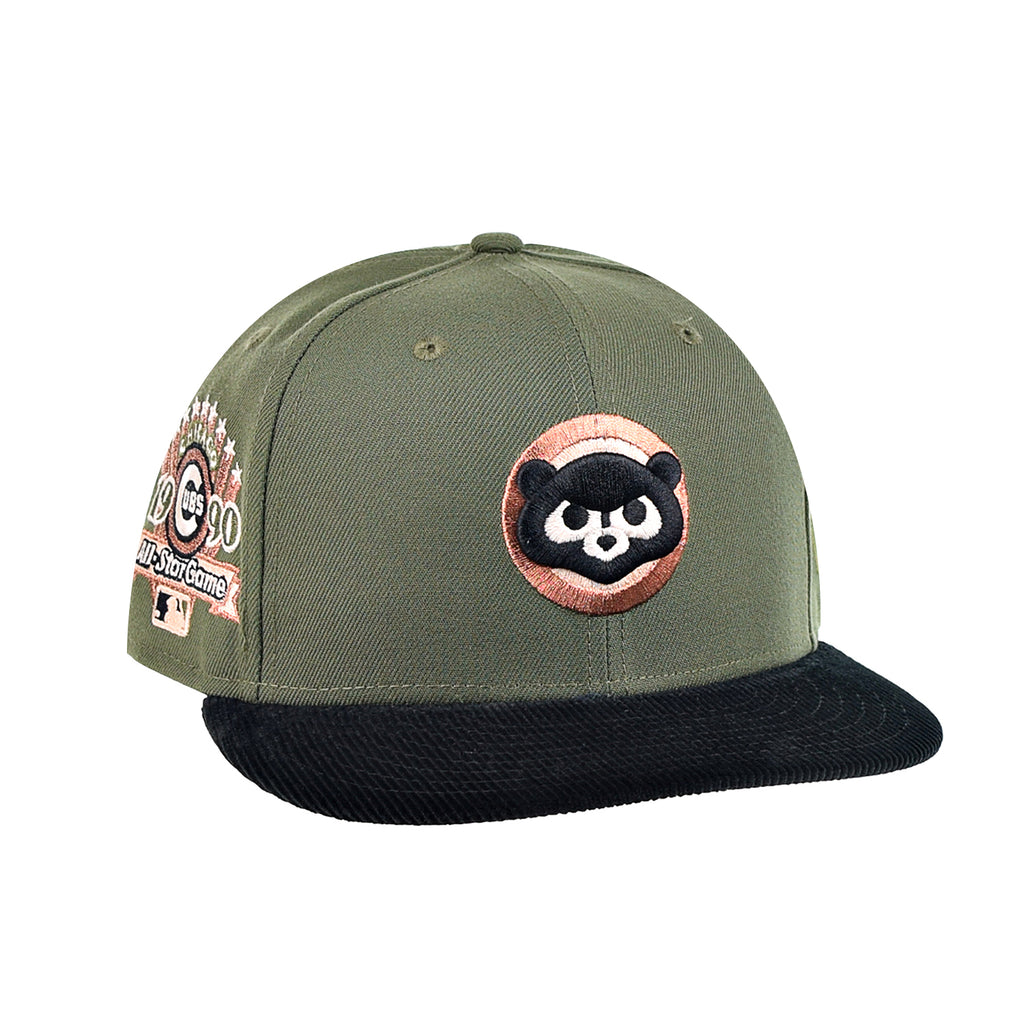 New Era Chicago Cubs ASG 59FIFTY Men's Fitted Hat New Olive-Peach 70676920, Green