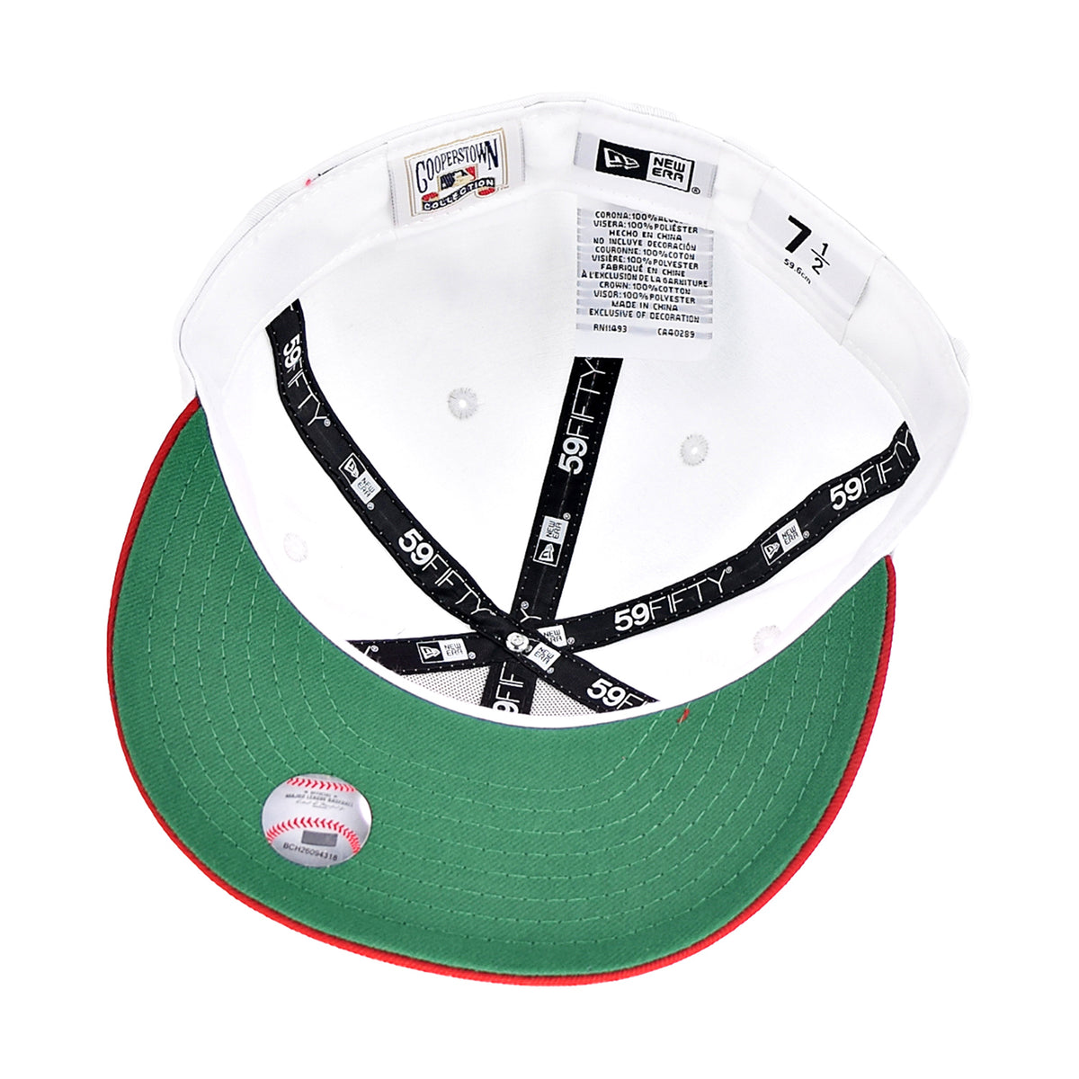 New Era Atlanta Braves 30th Anniversary 59Fifty Men's Fitted Hat White-Red