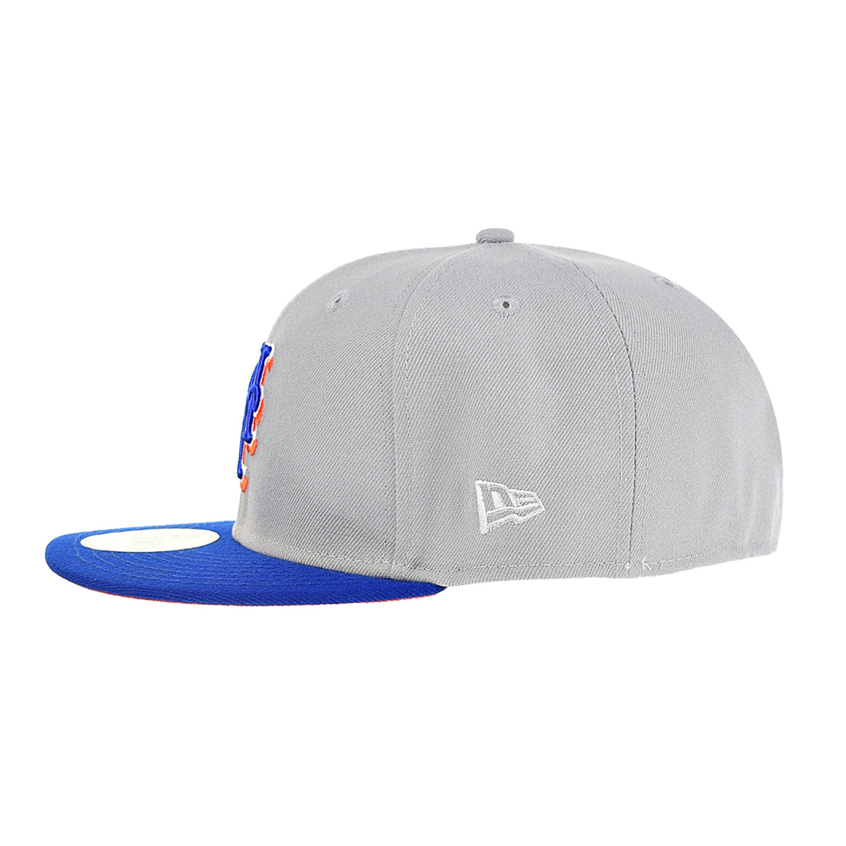 New Era New York Mets Shea Stadium 59Fifty Men's Fitted Hat Grey-Orange-Blue