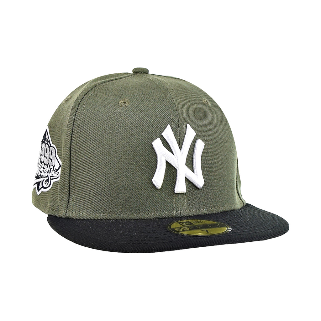 New Era New York Yankees World Series 1999 59Fifty Men's Fitted Hat Olive-Black