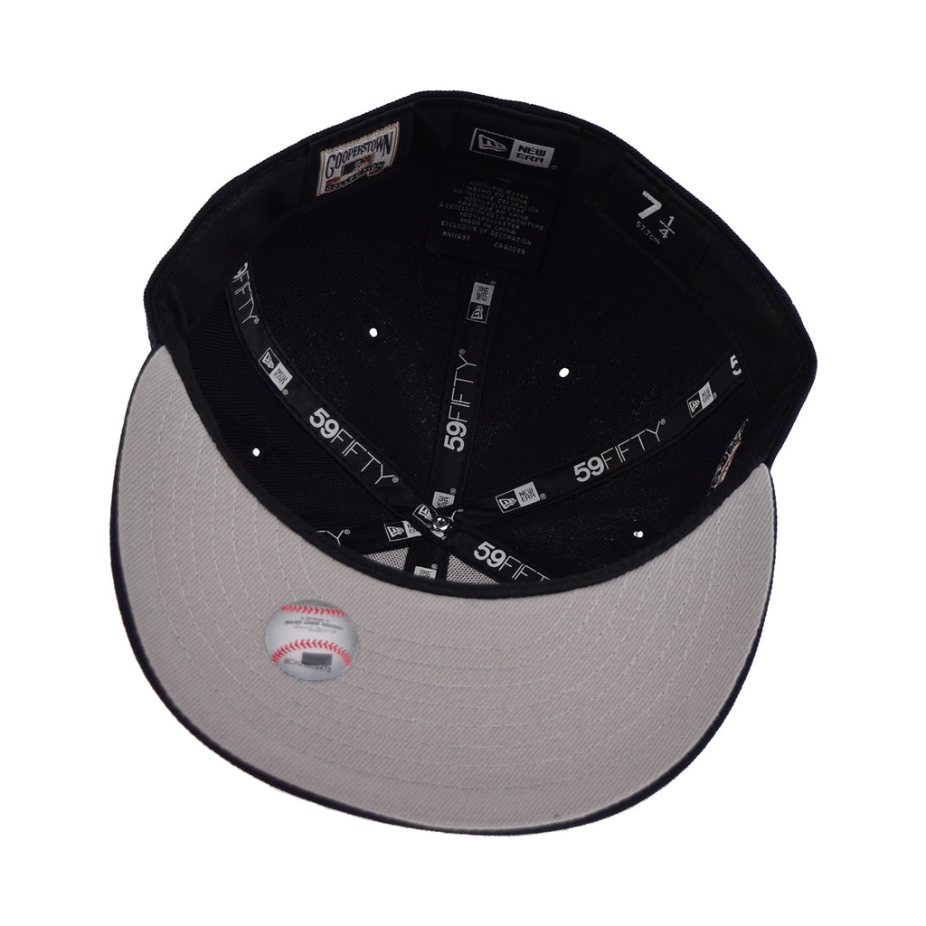 New Era Championships New York Yankees 59FIFTY Cap - White / Black - 7-5/8 - Men