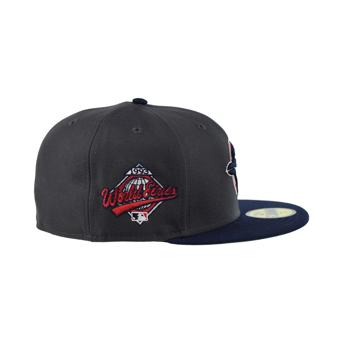 New Era Toronto Jays 1993 World Series 59Fifty Men's Fitted Hat Graphite-Ocean