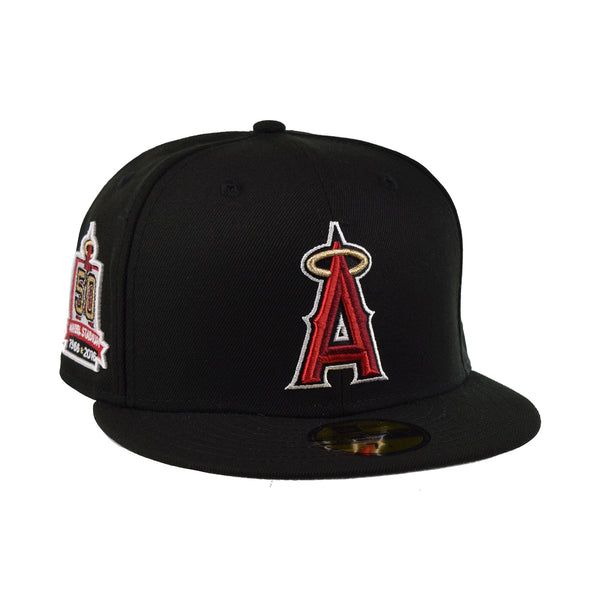 Black Los Angeles Angels 50th Anniversary Red Bottom 9Fifty New Era Snapback