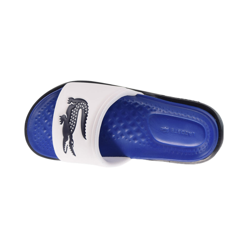 Lacoste slides navy on sale blue