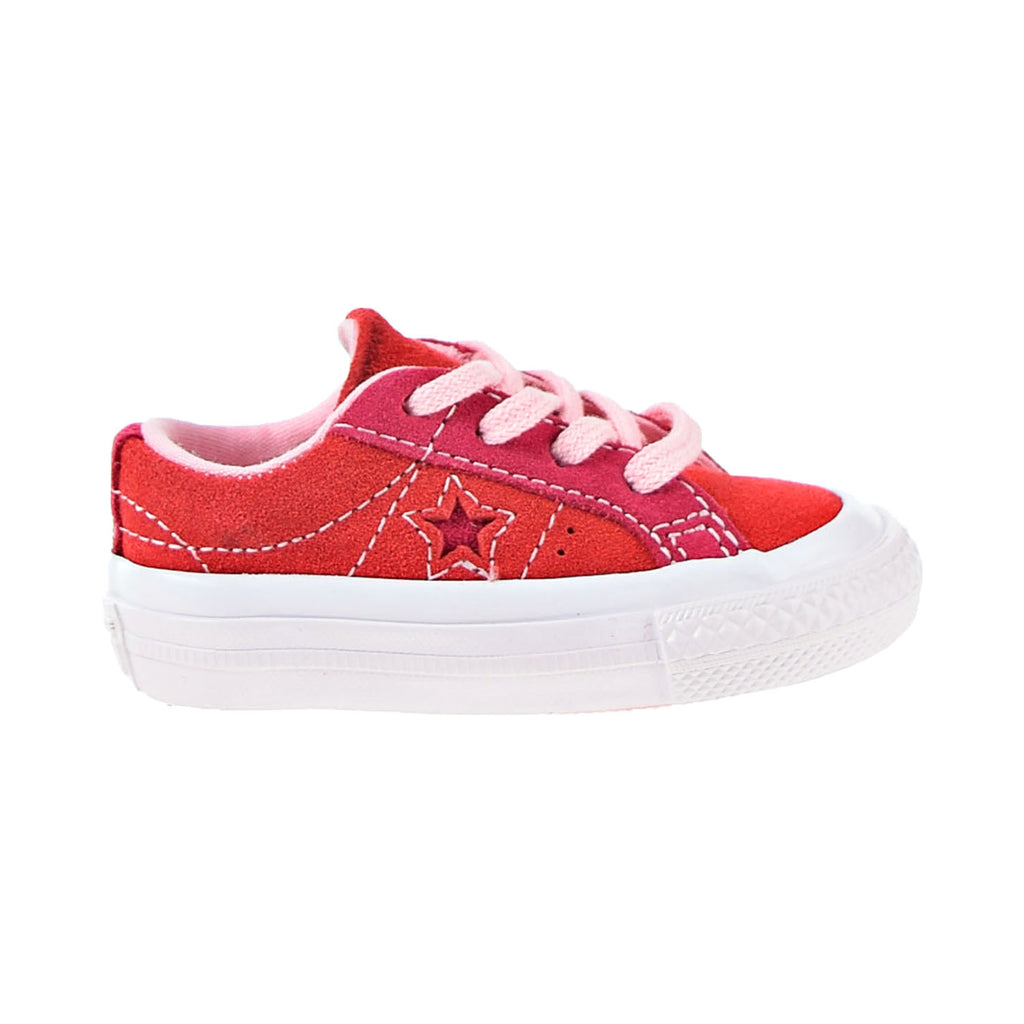 Converse One Star Ox Toddler Shoes Enamel Red-Pink