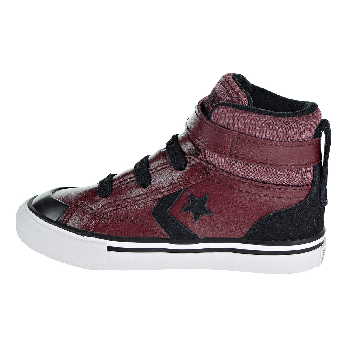 Converse Pro Blaze Strap HI Toddlers Shoes Dark Burgundy/Black/White