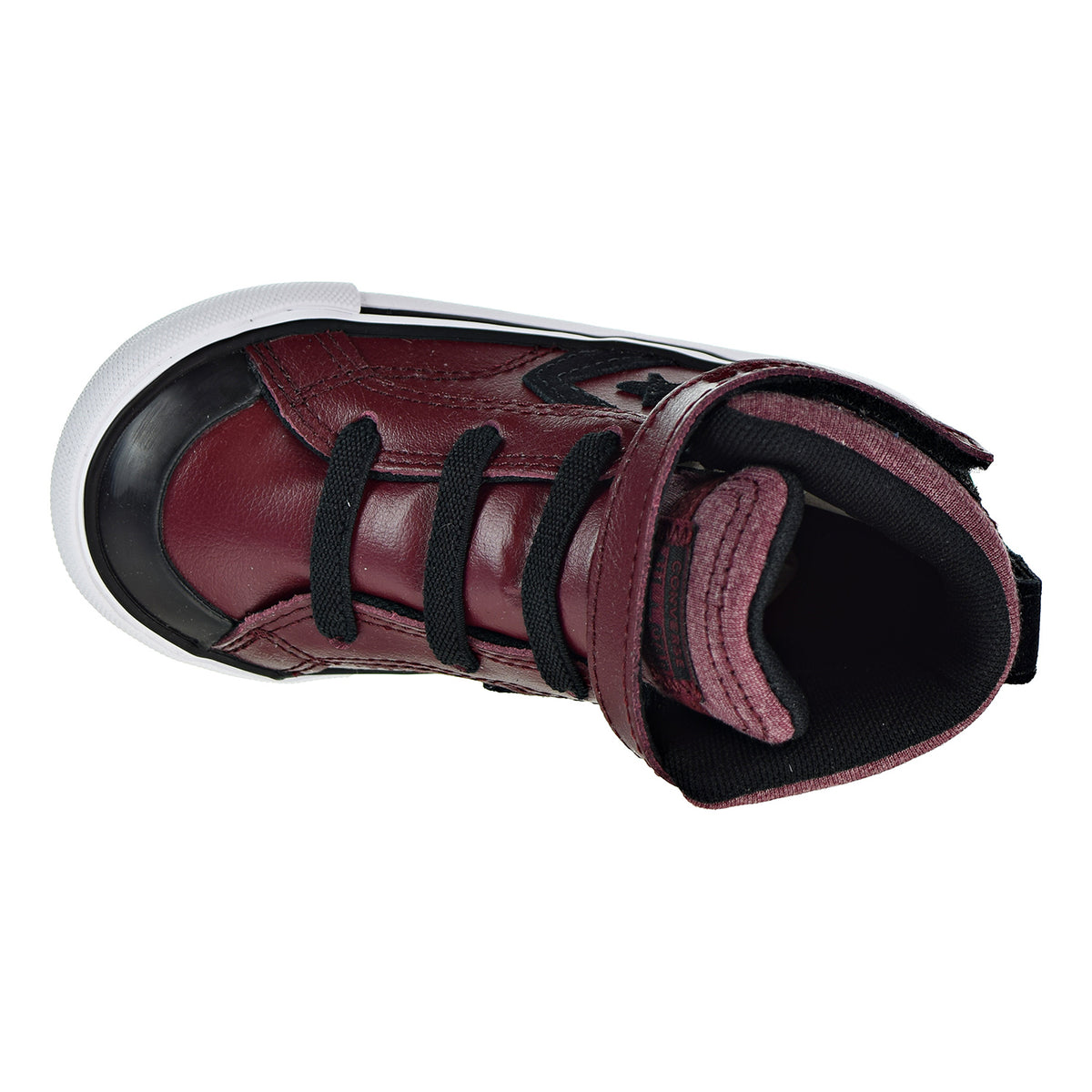Converse Pro Blaze Strap HI Toddlers Shoes Dark Burgundy/Black/White