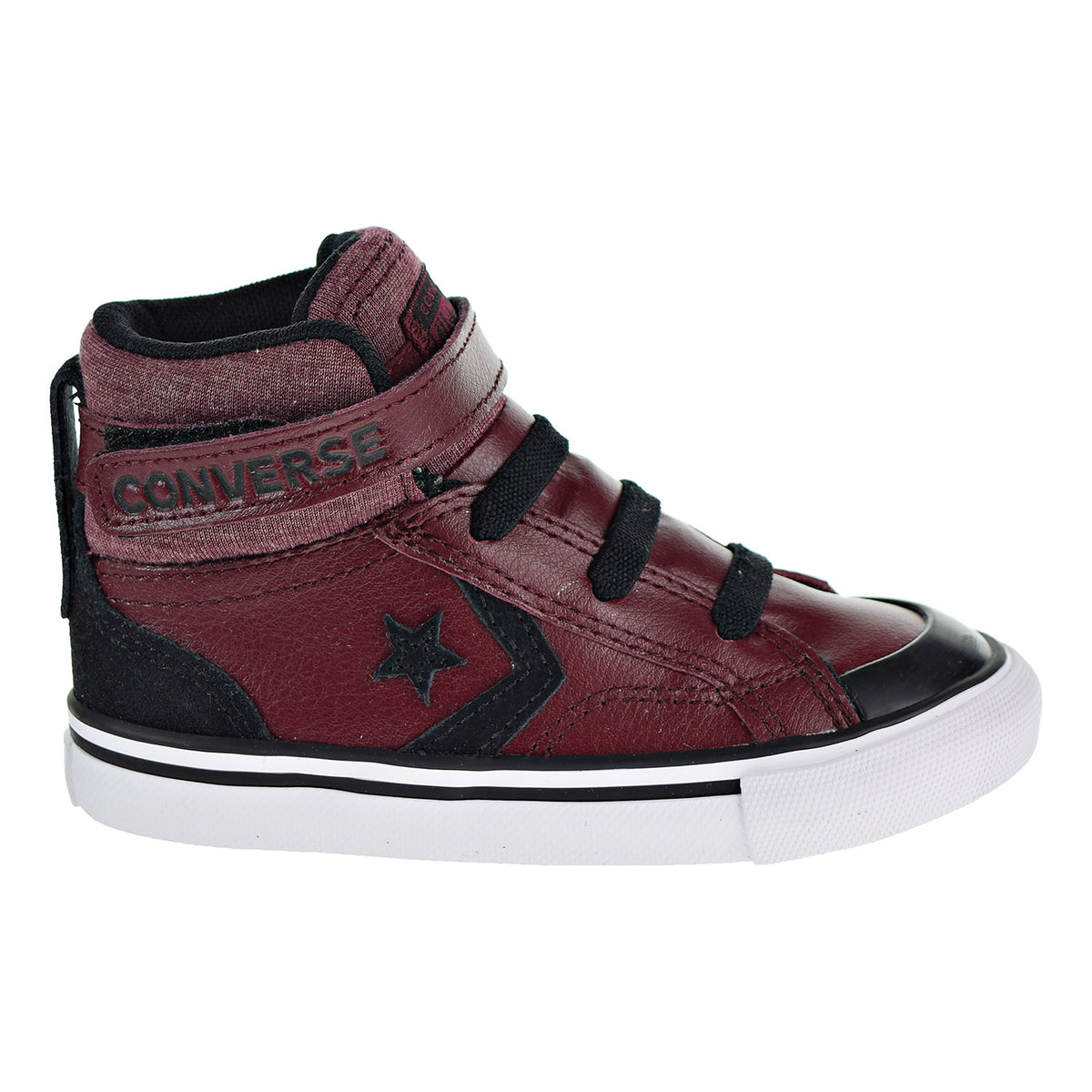 Converse Pro Blaze Strap HI Toddlers Shoes Dark Burgundy/Black/White