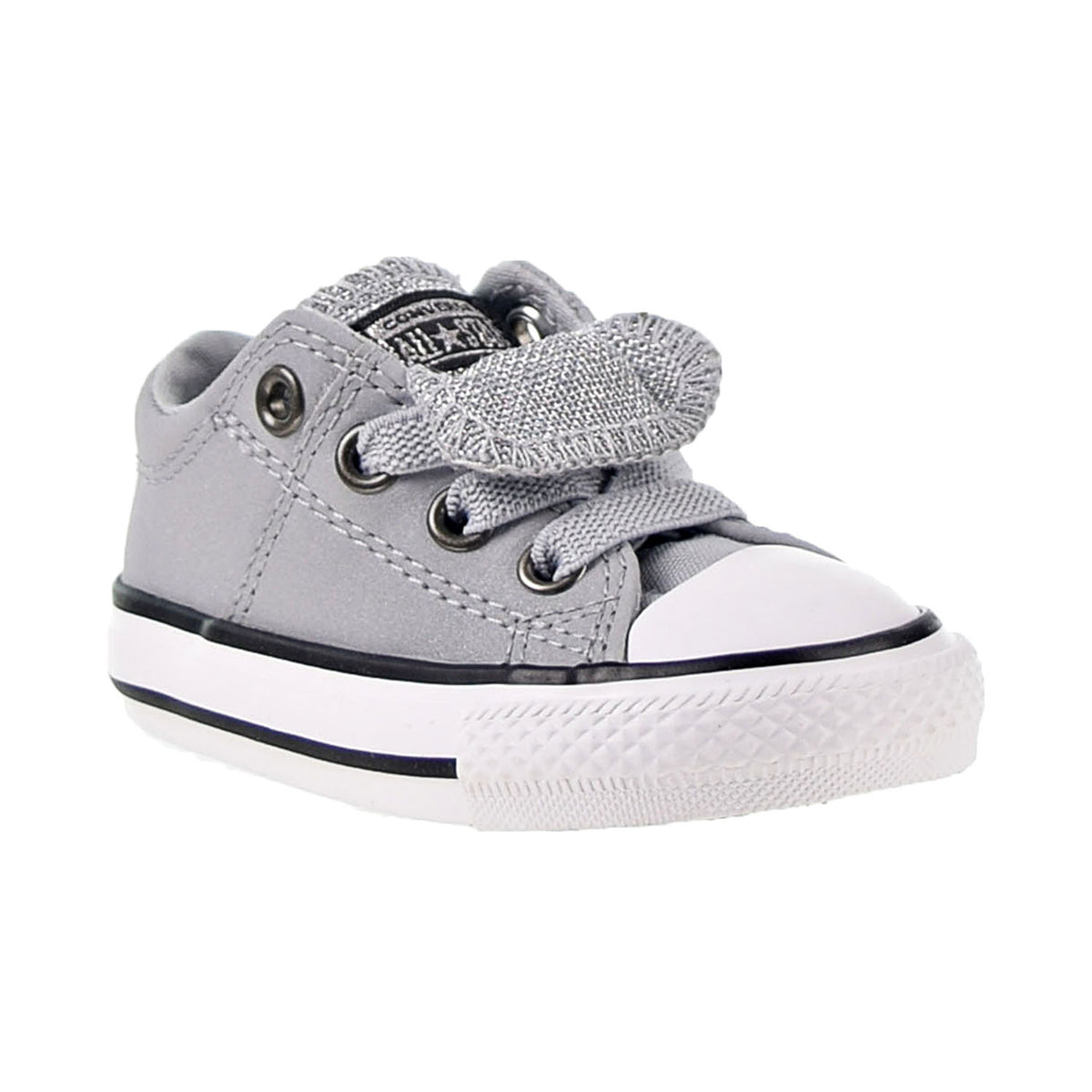 Converse Chuck Taylor All Star Maddie Glitter Leather Toddler Shoes Wolf Grey