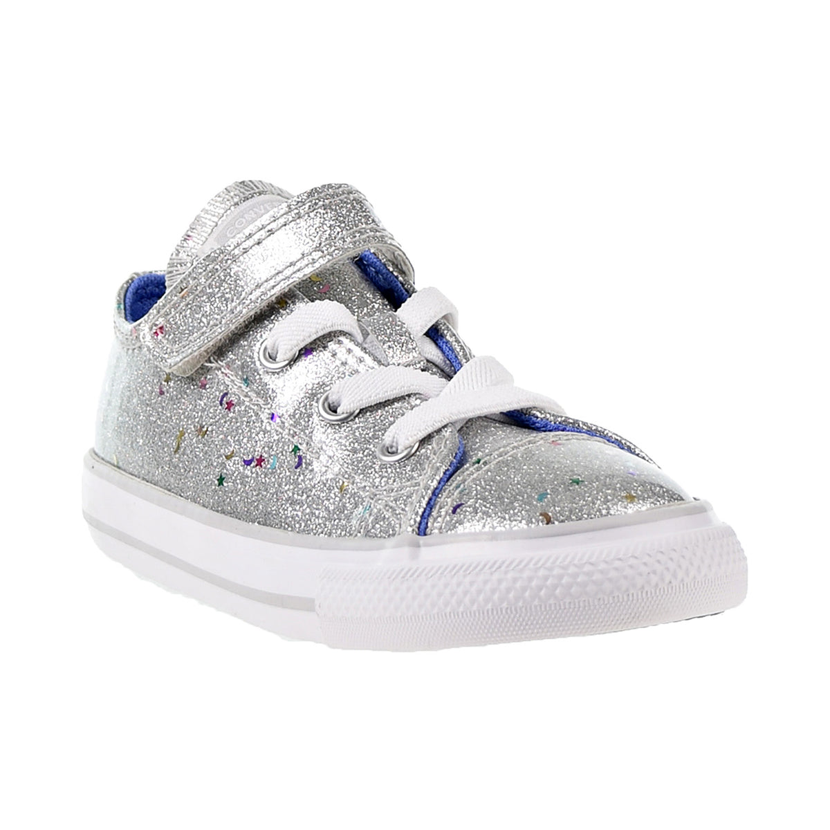 Converse Chuck Taylor All Star 1V OX Toddler's Shoes Silver-Ozone Blue