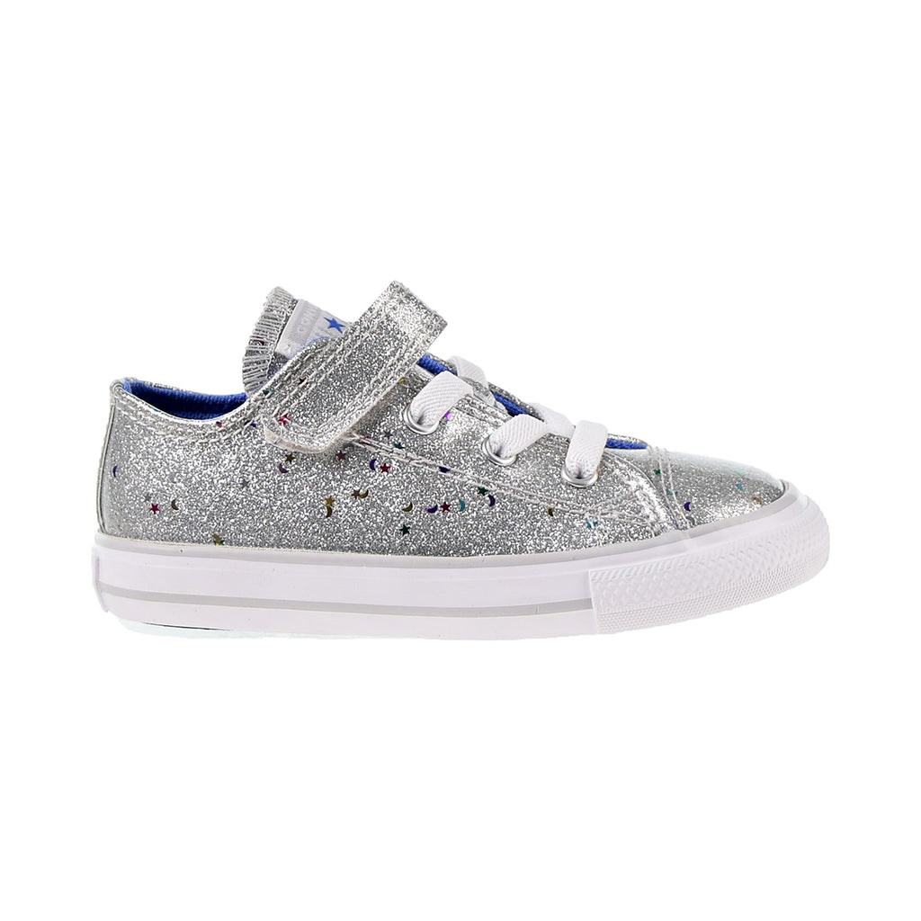 Converse Chuck Taylor All Star 1V OX Toddler's Shoes Silver-Ozone Blue