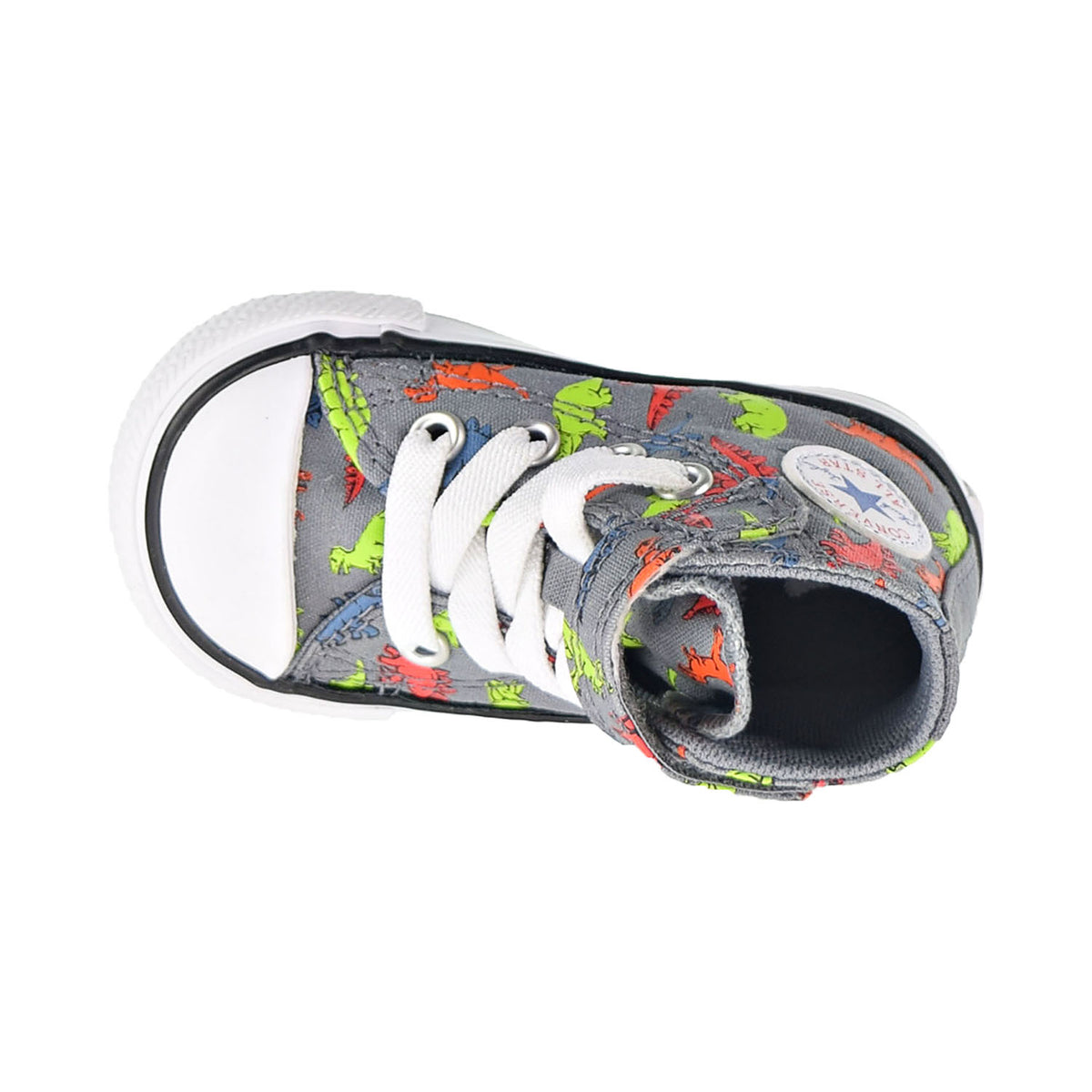 Converse Chuck Taylor AS Dinoverse Hook And Loop Toddler Shoes Cool Grey-Black