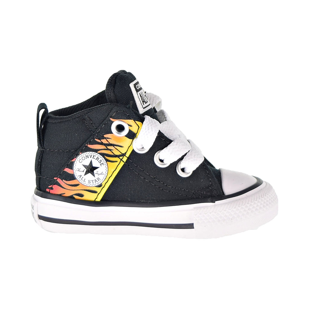 Converse Chuck Taylor AS Axel Mid "Into The Flames" Toddler Shoes Black-Yellow