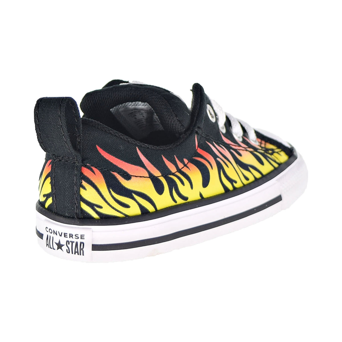 Converse Chuck Taylor AS Street Slip "Into The Flames" Toddler Shoe Black-Yellow