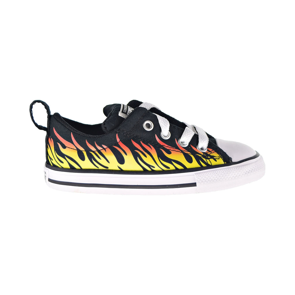 Converse Chuck Taylor AS Street Slip "Into The Flames" Toddler Shoe Black-Yellow