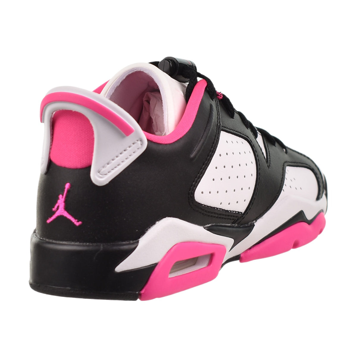 Air Jordan 6 Retro Low (GS) Big Kids' Shoes Black-White-Fierce Pink