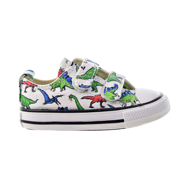 Converse Chuck Taylor All Star 2V Strap Ox Toddlers' Shoes White-Green-Red