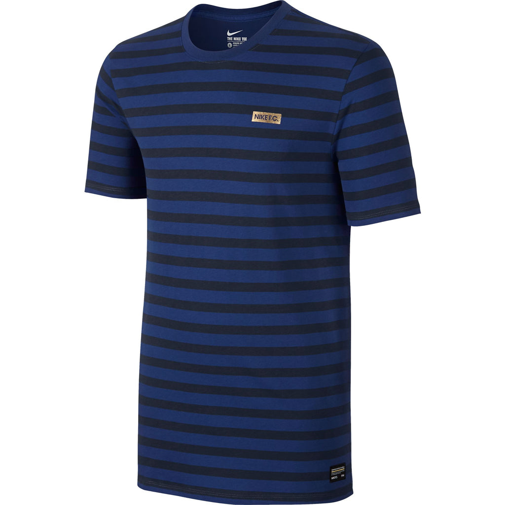Nike F.C Stripe Men's T-Shirt Deep Royal Blue/Obisidian