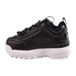 Fila Disruptor II Toddlers Shoes Black-White-Red