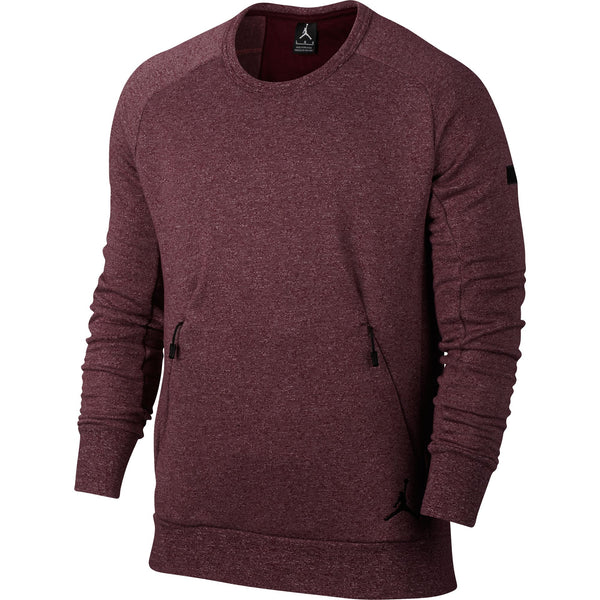 Jordan Icon Fleece Men's Training Sportswear Sweatshirt Burgundy/Black