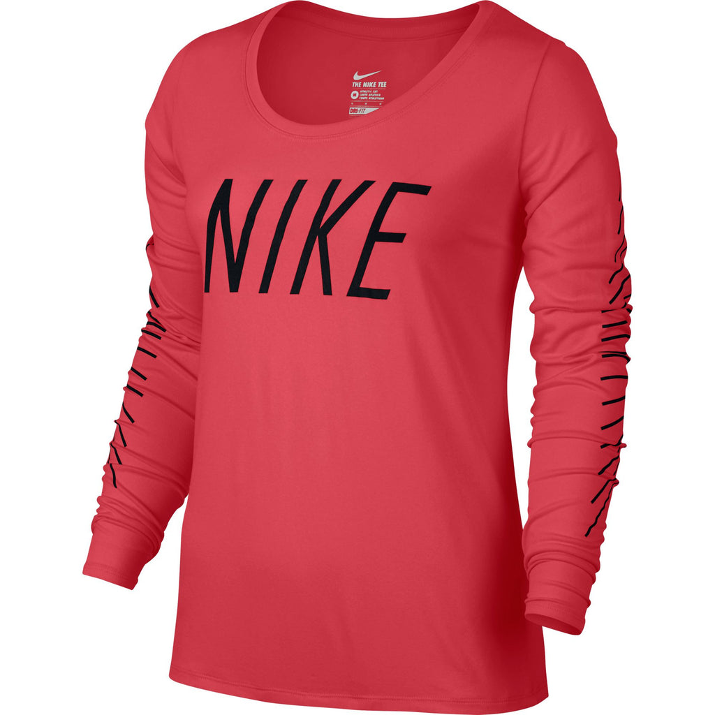 Nike Women's Legend Long Sleeve T-Shirt Black/Red