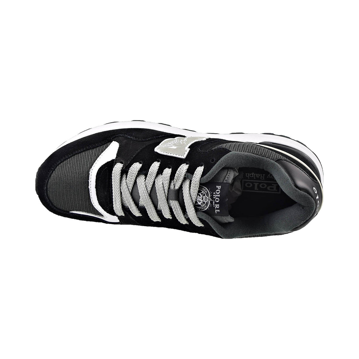 Polo Ralph Lauren Trackster 100 Men's Shoes Black-White
