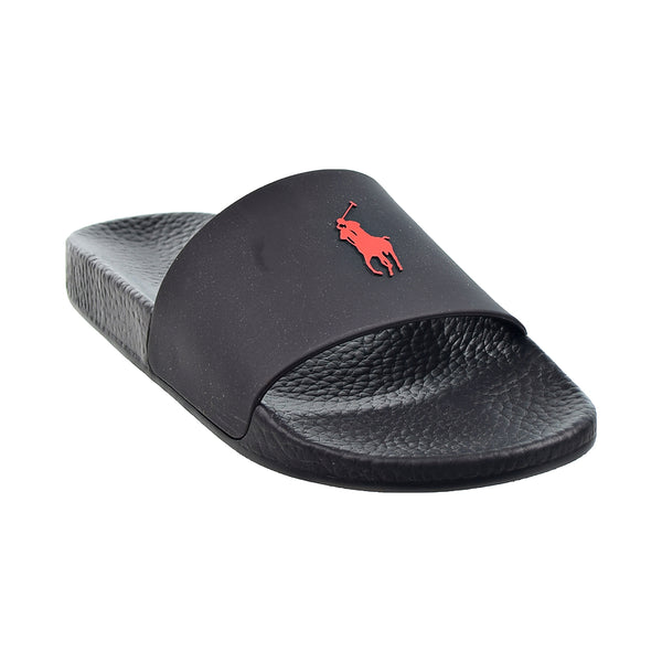 Polo Ralph Lauren Men's Slides Black-Red